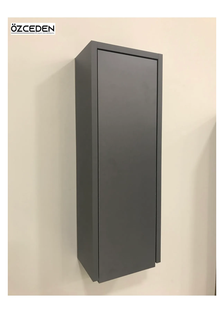 70*25 CM ÇOK AMAÇLI DOLAP KOMPLE ANTRASİT GRİ MAT