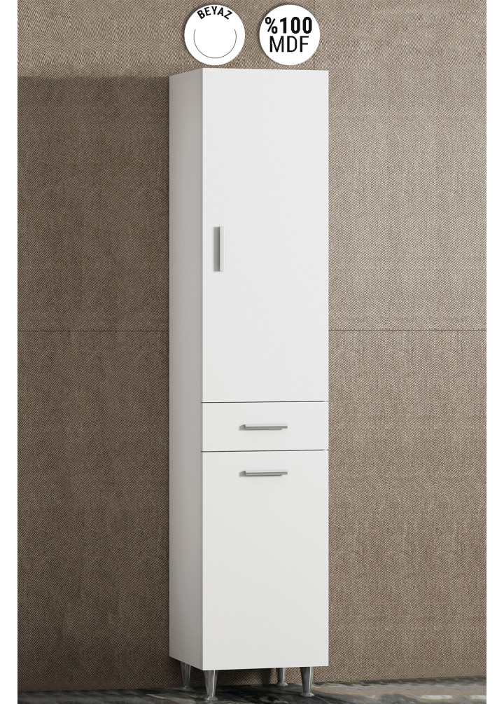 30 CM BOY DOLAP MDF BEYAZ SEPETSİZ