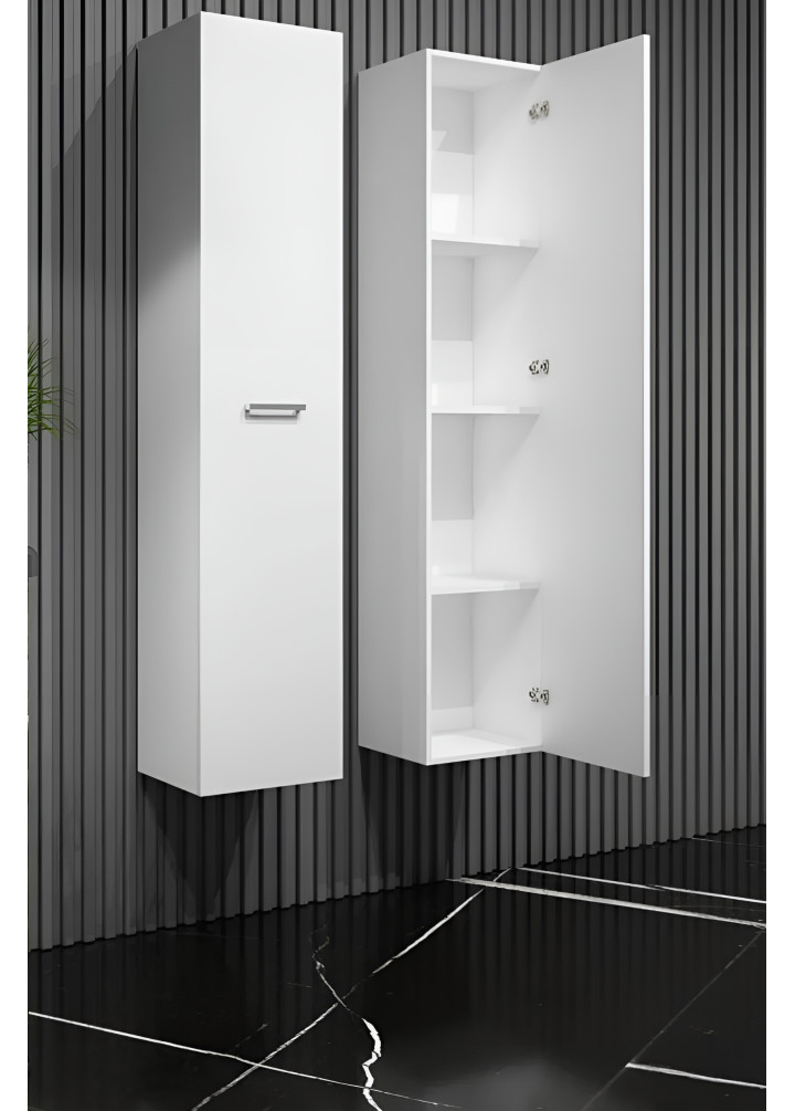 35*167 CM TEK KAPAKLI BOY DOLAP MDF BEYAZ